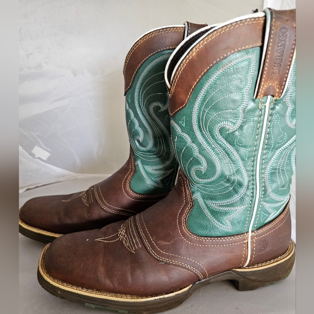 LADIES DURANGO Ulta Lite Green 10M Boots